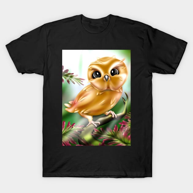 Baby owls art T-Shirt by AdishPr